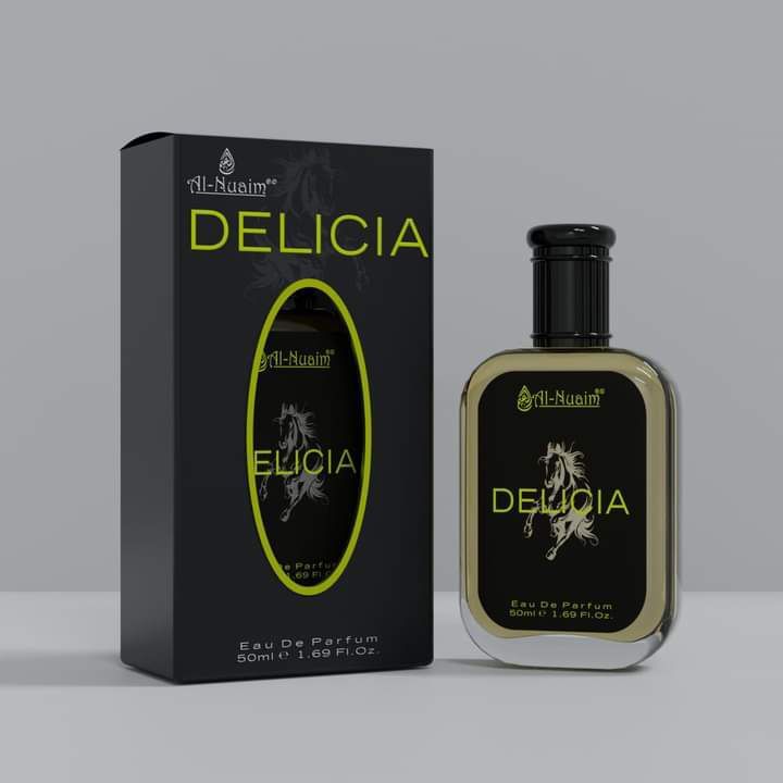 AL-Nuaim Original Delicia Eau De Parfum 50ml Long Lasting 8to12 e 1.69 Fl.Oz By ABU Hamza Store