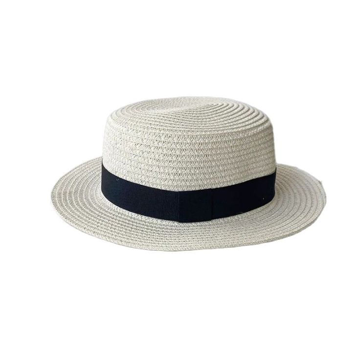 Korean%20Summer%20Men's%20and%20Women's%20Top%20Hats%20Straw%20Hats%20Sunshade%20Sunscreen%20Hats%20Beach%20Vacation%20Travel%20Hat%20-%20Image%204