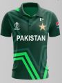 Original PCB Cricket Shirt Green Color with PCB barcode. 