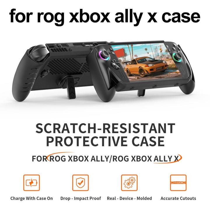 For%20JYS%20for%20ROG%20for%20Xbox%20Ally/X%20TPU%20Handheld%20Protective%20Case%20Cover%20Kickstand%20Shockproof%20Stand%20Gaming%20Console%20Shell%20Accessories%20-%20Image%203