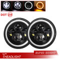 for Nissan Patrol Y60 Hummer H1&H2 Lada 4X4 7inch LED Headlight DRL For Wrangler TJ JK LJ CJ 7inch for Land Rover Defender.