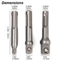 SDS-Plus Socket Adapter Set Driver Adapter Drill Bit Electric Hammer to Wrench Converter Extension Drill Bit Bar Set. 