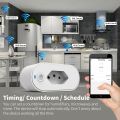 SIXWGH Tuya Wifi Socket Adaptador De Soquete Inteligente 16A Suporte Smart Life App Control Alexa  Home Controle Voice. 