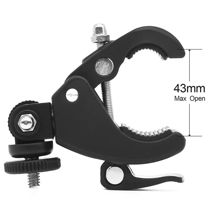 1PCS%20Motorcycle/Bicycle%20Quick%20Release%20Screw%20Clamp%20Bracket%20Bike%20Handlebar%20Mount%201/4%20Tripod%20For%20Camera%20DV%20-%20Image%203
