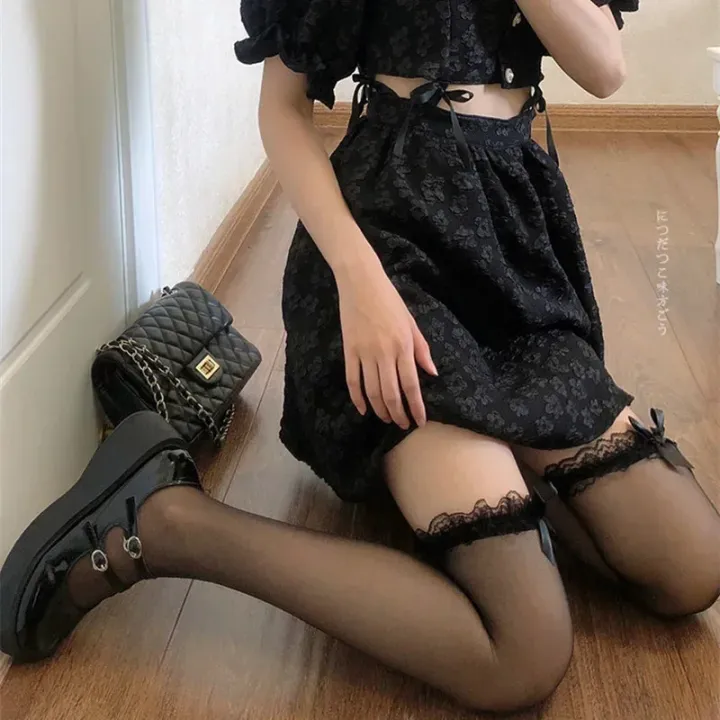 1%20Pair%20Women%20Stockings%20%20Lace%20Bow%20Thigh%20High%20Stockings%20Japanese%20Style%20Lolita%20Knee%20High%20Socks%20Sweet%20Girls%20Kawaii%20Stockings%20-%20Image%203