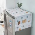 Premium Quality Fridge Cover for Double Door - Fridge Upper Dust and Pollution Multi Leaf stylish Design Fridge Top Cover.