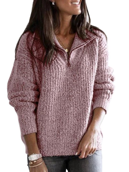 Spring%20Autumn%20Women%20Fashion%20Slim%20Solid%20Cotton%20Knitted%20Sweaters%20Vintage%20Long%20Sleeve%20Zip-up%20New%20Casual%20Female%20Pullovers%20Chic%20Tops%20-%20Image%205