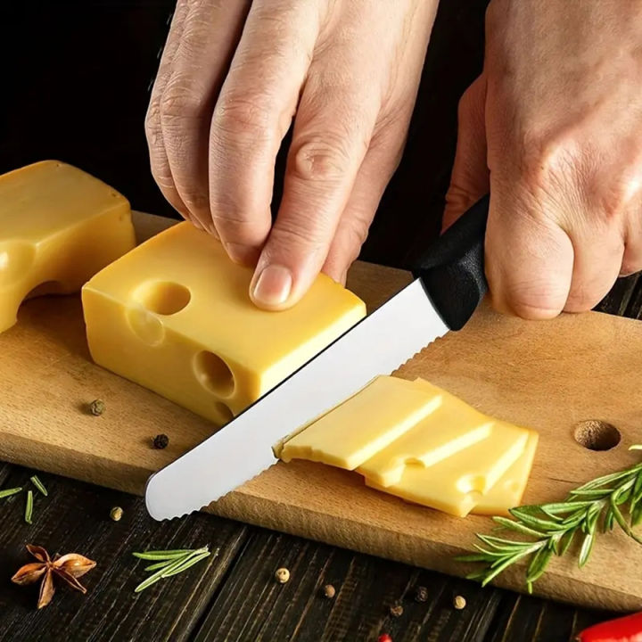 6pcs/12pcs%20serrated%20steak%20knife,%20stainless%20steel%20steak%20knife%20with%20plastic%20handle,%20multifunctional%20kitchen%20bread%20dessert%20knife.%20-%20Image%204