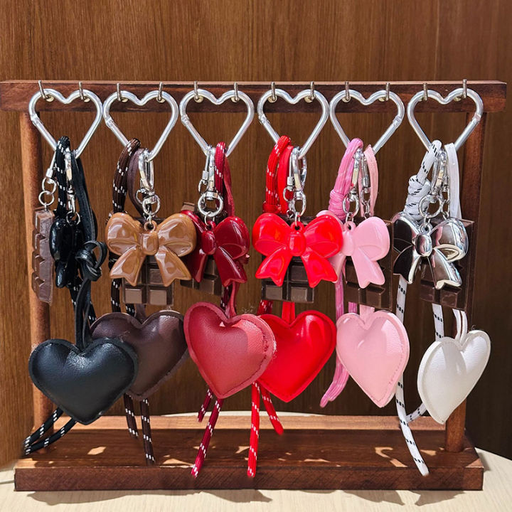 PU%20Leather%20Love%20Heart%20Bow%20Keychain%20Handmade%20Woven%20Rope%20Keyring%20Y2k%20Bag%20Chocolate%20Pendant%20Sports%20Hanging%20Accessories%20-%20Image%202