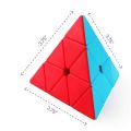 Pyramid Speed Magic Cube - Sticker less Magic Cube - Cube for kid intelligence Development. 