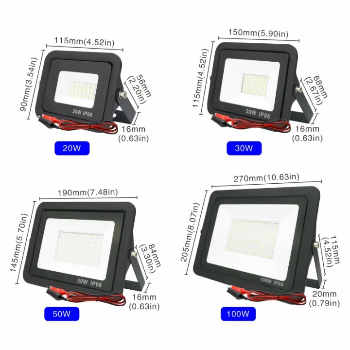 DC12V%20Led%20Flood%20Light%2020W%2030W%2050W%20100W%20Outdoor%20Floodlight%20Spotlight%20IP66%20Waterproof%20Light%20Reflector%20Portable%2012%20Volt%20Led%20Lights%20-%20Image%203