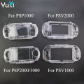 YuXi Clear Hard Carry Cover Crystal Case For PSP 1000 2000 3000 Transparent Protective Shell For PSV 2000 1000. 