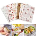 Sandwich Wrapping Paper Oil-Proof Hamburger Paper Oil-Proof Tray Paper Bread Baking Plate Pad Paper Air Frying Pan Paper.