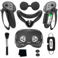 VR Accessories For Oculus/Meta Quest 3/3s/2 Silicone 9 in 1 Cover Kit, Headset Shell, Face Cover, Controller Grip Case Idea . 