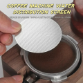 Stainless Steel Secondary Water Distribution Screen Coffee Machine Portafilter Basket Sintered  Uniform Extraction Filter Plate. 