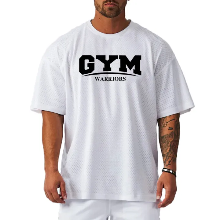 Oversized%20Loose%20Running%20T-Shirts%20Mens%20Gym%20Warriors%20Fitness%20Sports%20Half%20Sleeve%20T%20Shirt%20Summer%20Mesh%20Quick%20Dry%20Breathable%20Clothing%20-%20Image%204