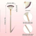 1/3/5/9Pcs Slim Soft Facial Fan Brush,Makeup Cosmetic Multi Use,Mask Brush Makeup Brush Tool Set.