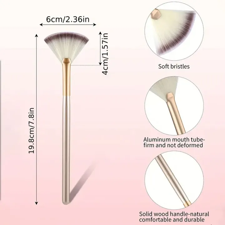 1/3/5/9Pcs%20Slim%20Soft%20Facial%20Fan%20Brush,Makeup%20Cosmetic%20Multi%20Use,Mask%20Brush%20Makeup%20Brush%20Tool%20Set%20-%20Image%205