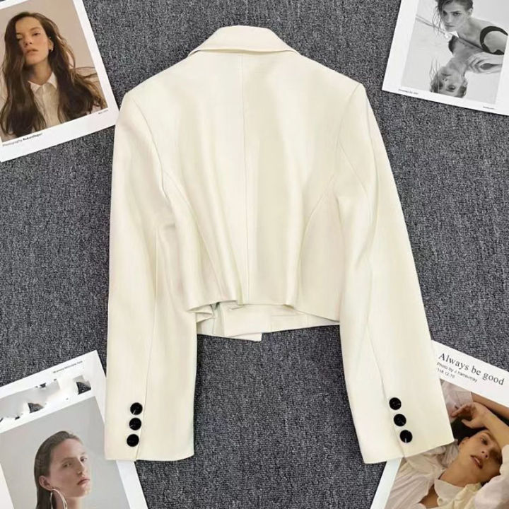 Xpqbb%20Black%20Cropped%20Blazers%20Woman%20Trend%202024%20New%20All-match%20Notched%20Collar%20Crop%20Jacket%20Women%20Korean%20Chic%20Single%20Button%20Suit%20Coat%20-%20Image%204