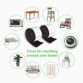 Felt Strips with Adhesive Backing, 2 Felt Rolls 2X 60 Inches Black, Felt Tape with Adhesive Backing, Furniture Felt Strips. 