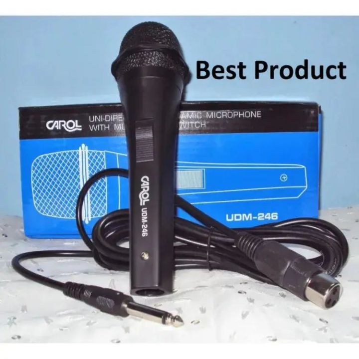 Uni-directional dynamic microphone, Carol Micro Phone - UDM 246 Made In Taiwan