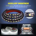 3PCS 60 Inch Truck Bed Light Strip Bundle with Tailgate Bar 60" Triple Row 504 LED Strip 4 Way Flat Trailer Y-Splitter Extension Harness for Cargo Pickup Truck SUV RV Boat,. 