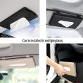 Car Tissue Holder, Sun Visor Napkin Holder, Car Tissue Box with Tissue Refill (Beige). 