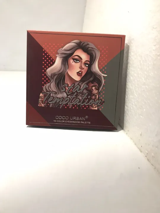 COCO%20URBAN%20"Star%20Temptation"%2016-Color%20Eyeshadow%20Palette%20-%20Matte%20Shimmer%20Pigmented%20Nude%20&%20Smoky%20Tones%20-%20Image%202