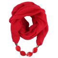 Women Cotton Linen Necklace Pendant Scarf Ethnic Style Soft Necklace Scarf Fashion designer scarf Ethnic Jewelry Necklace Scarf. 