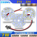 7W High Brightness LED 48 56 65 MM Light Board SMD2835 White Warm Neutral light Panel PCB With LED For DIY Ceiling Bulb Light. 