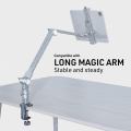 LEAPLIGHT Photography C Clamp Aluminum Table C-clamp with 1/4" NATO Desktop Camera Mount for Magic Arm Video Camera Light Stand.