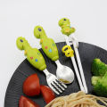 Dinosaur Style Children Practice Chopsticks, Baby Spoon/Fork Cutlery Storage Box Set, Suitable For 3-6 Years Old Eating Utensils.