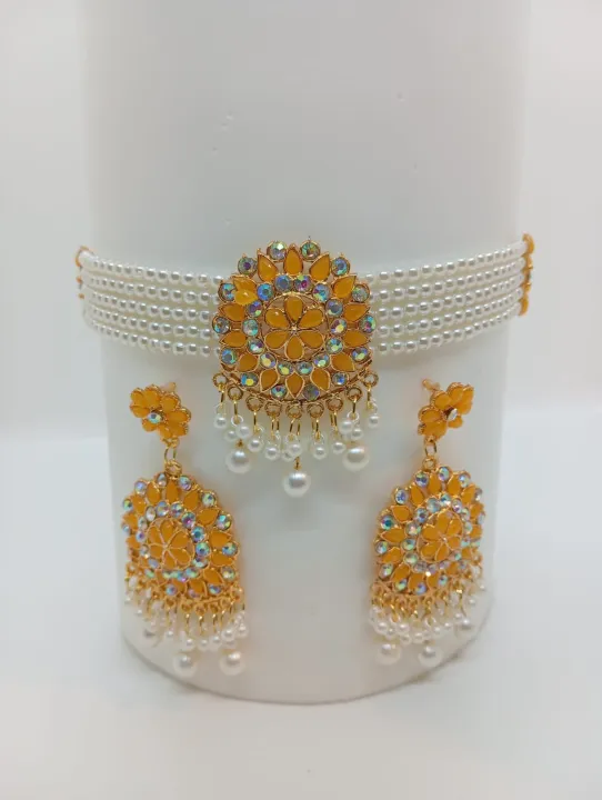 Golar%20Choker%20Necklace%20Set%20For%20Women%20-%20Necklace%20For%20Girls%20-%20Necklace%20For%20Girls%20-%20Image%202