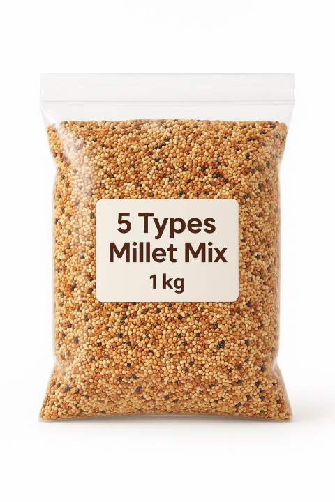 CitiBird Premium 5-Color Millet Mix – 1kg | Dust-Free Balanced Bird ...