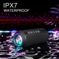 Ortizan Portable Wireless Speaker Bluetooth 5.3 , Powerful Bass, RGB Lights, IPX7 Waterproof, TWS, AUX&TF-Card Input,  Ideas. 