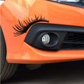 1Pair Car Headlight Eyelash Stickers 3D Charming False Eyelashes Decal Car Bumper Decoration Motorcycle Styling Accessories. 