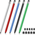 High Quality Universal Pencil Double Silicon Head Touch Capacitive Screen Stylus Caneta Capacitive Pen For Tablet Smartphone ﻿. 