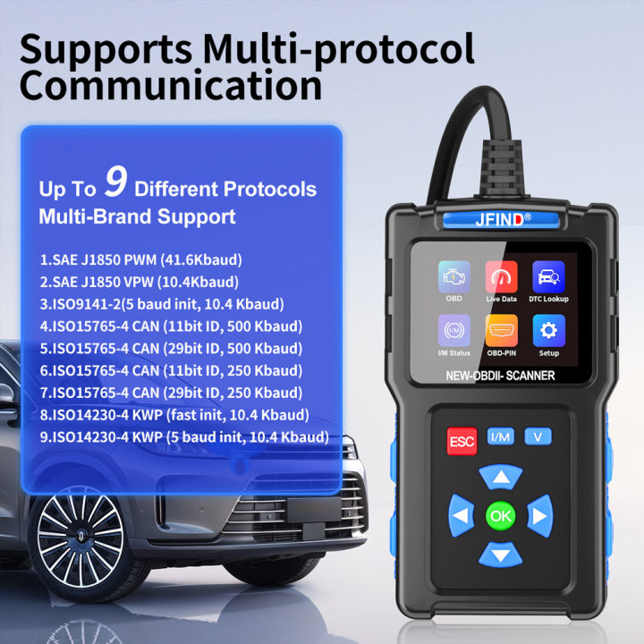2025%20Newest%20OBD2%20Scanner%20Code%20Reader%20JFIND%20JF700%20OBDII%20Auto%20Diagnostic%20Tools%20I/M%20Live%20Data%20O2%20Sensor%20Check%20Mode%206/8%20Check%20Engine%20-%20Image%203