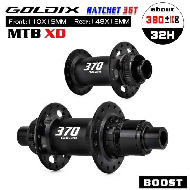 GOLDIX%20370%2032H%20Bicycle%20Hub%20Sealed%20Bearing%20Center%20Lock%20Disc%20Brake%20J-Bend%2032%20Holes%20Ratchet%2036T%20BOOST%20MTB%20Hub%20XD%20/%20HG%20/%20MS%20-%20Image%207