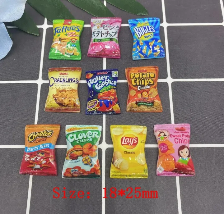 10PCS/Lot%201/6%20Scale%20Dollhouse%20Miniature%20Resin%20Chips%20Model%20Mini%20Snack%20for%20Doll%20House%20Decor%20Toys%20Accessories%20-%20Image%206