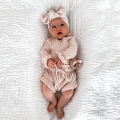 2Pcs Infant Baby Girl Clothes Set Cotton Ruffle Newborn Girl Romper Tops + Bloomer Baby Outfits Spring Summer Baby Girl Clothing. 