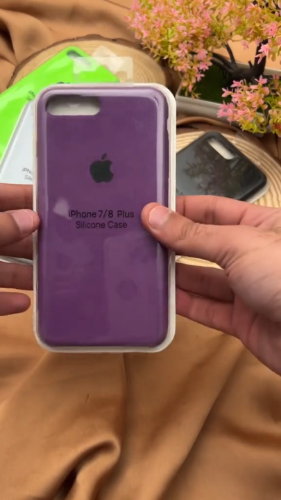 Iphone 7 Plus and  8 Plus with logo - Silicone, Premium Quality, High Durability, and Ultimate Protection iphone 7+/ 8+