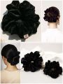 Valvet Jura Volume Scrunchie Hair Big Poni For Making Hijab Volumize, Hair jura Poni jura extension Hair Ties For woman and Girls. 