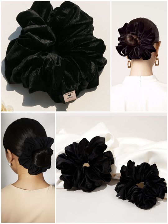Valvet Jura Volume Scrunchie Hair Big Poni For Making Hijab Volumize, Hair jura Poni jura extension Hair Ties For woman and Girls