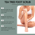 Exfoliating Tea Tree Foot Scrub Helps Remove Dead Skin Soften Rough Dry Feet Skin Cleansing Moisturizing Smooth Cracked Heels.