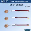Touch Dimmer Switch 2.5A, DC 3.7-24V Touch Control Switch Sensor, for LED Lights, Penetration Mount on Glass/Wood/Plastic. 