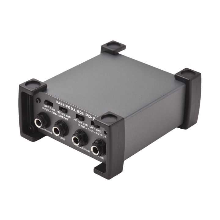 Isolate Di Box 4Channels Passive DI-Box Unit Hum Eliminator 1/4'' instrument Direct ...