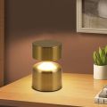 Rechargeable Metal Touch Table Lamp with 3-Level Brightness & Stepless Dimming | Warm, Natural, Cool Light Options. 