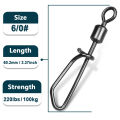Fishing Swivels Snap 25~100Pcs Stainless Steel Snap Fishing Rolling Swivels Saltwater Fishing Coastlock Snap Connector Tackles. 