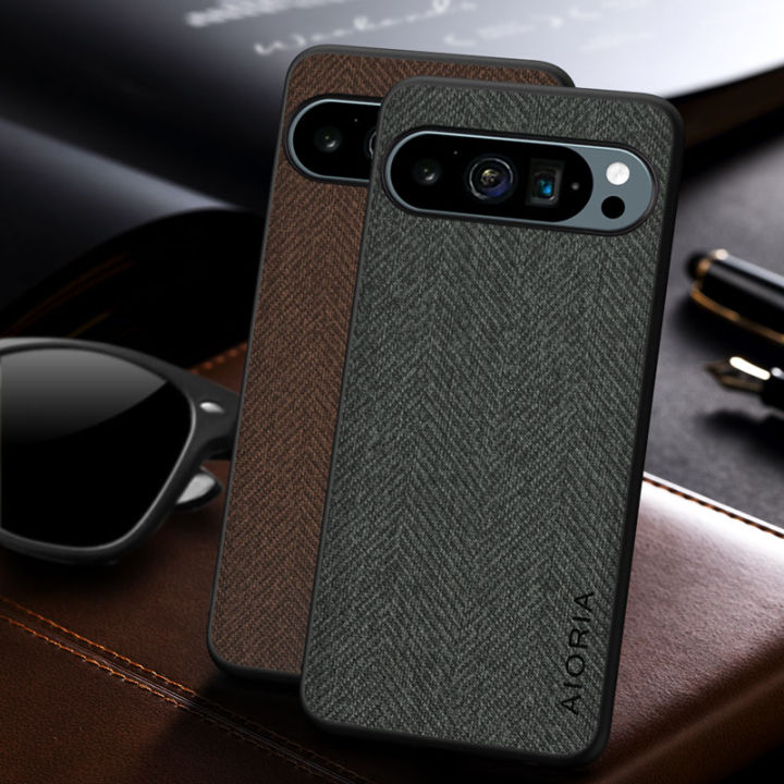 Case for Google Pixel 9 Pro XL 9A 8 7 6 5 4 Pro 8A 7A 6A 5G funda  Weaving pattern Business Leather cover for pixel 9 pro 8 case